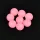 Sunset - BEADS FLOATING ROUND LUMINOUS PINK 8mm X20 - Korálik