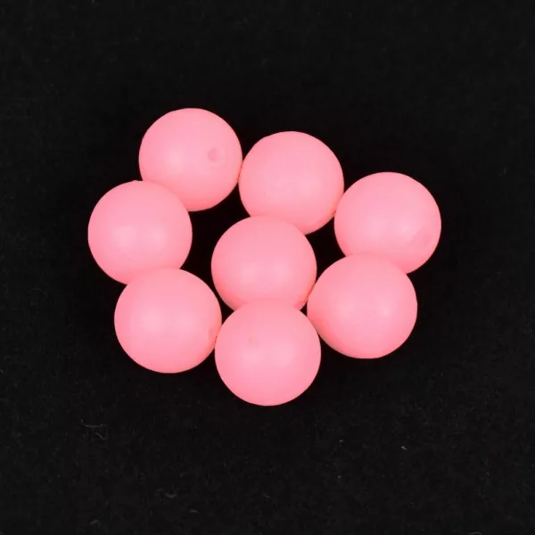 Sunset - BEADS FLOATING ROUND LUMINOUS PINK 8mm X20 - Korálik