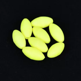   Sunset - BEADS FLOATING OVAL FLUO YELLOW 5x10mm X20 - Korálik