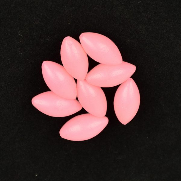 Sunset - BEADS FLOATING OVAL LUMINOUS PINK 5x10mm X20 - Korálik