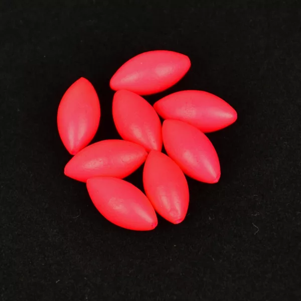 Sunset - BEADS FLOATING OVAL FLUO RED 5x10mm X20 - Korálik