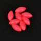 Sunset - BEADS FLOATING OVAL FLUO RED 5x10mm X20 - Korálik