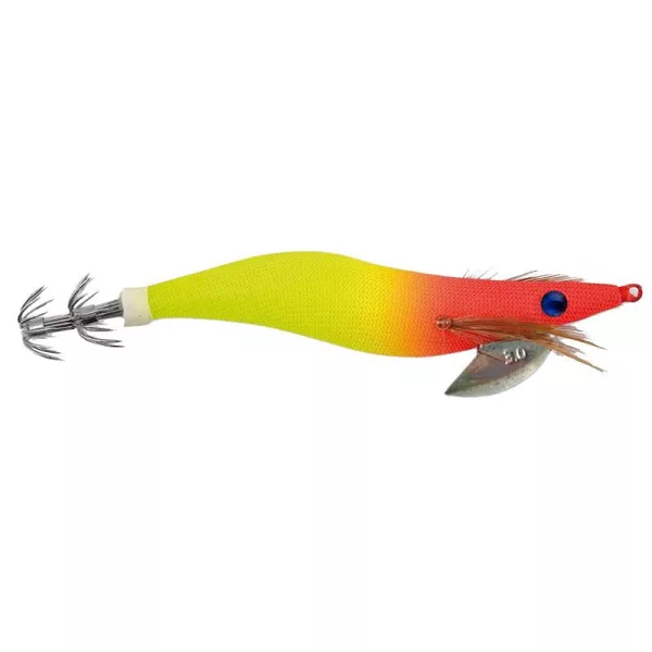 Sunset Sunsquid Bad Gambas Yellow Poppy 9,5cm 15,2gr Sinking Squid Jig