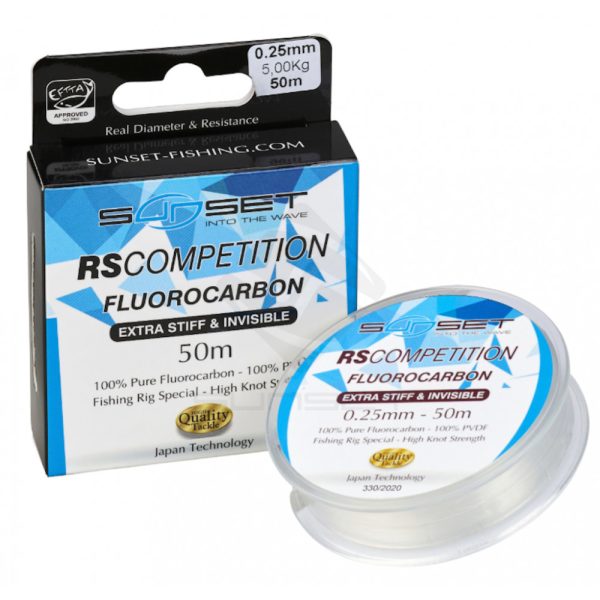 Sunset - FLUOROCARBON EXTRA STIFF RS COMPETITION 0,18mm 50M - Fluorocarbon
