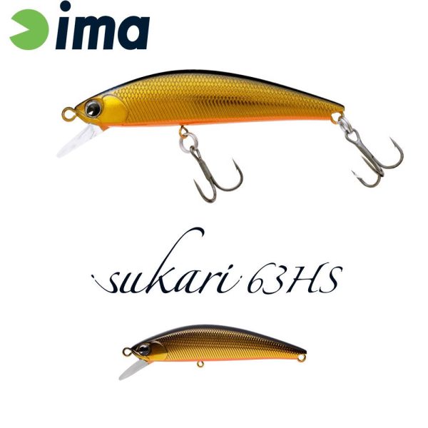 Ima Sukari 63HS 6,3cm 8gr 002 Gold Black Wobbler