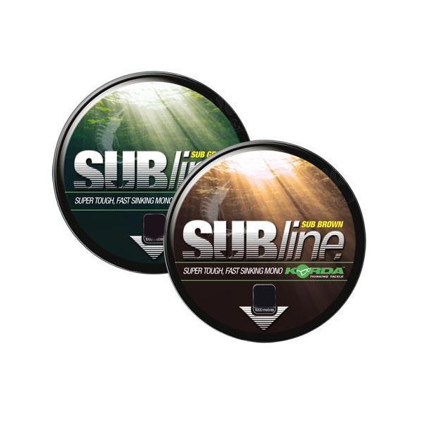 Korda Subline Ultra Tough 1000m - Green 10lb - kaprárska monofilná hlavná šnúra