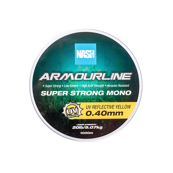 Nash Armourline UV Žltý 0,40mm 1000m Monofilný hlavný vlasec