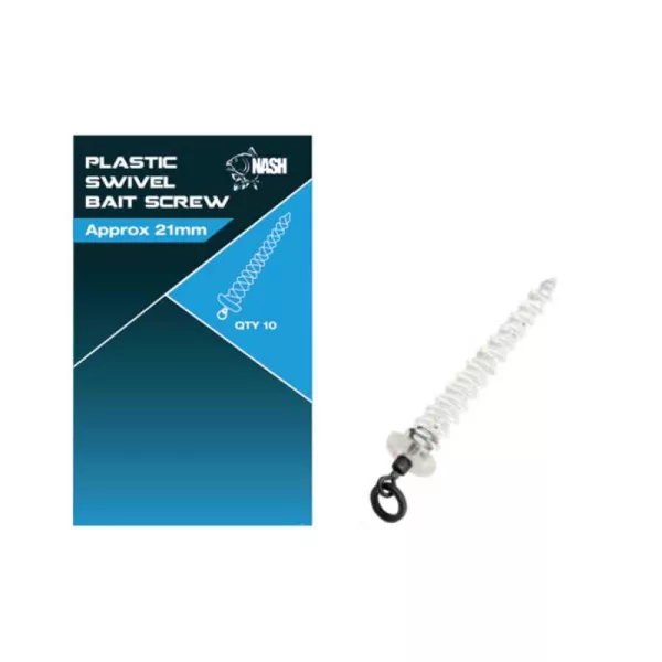 Nash Plastic Swivel Bait Screw 8mm Plastový tŕň na nástrahu