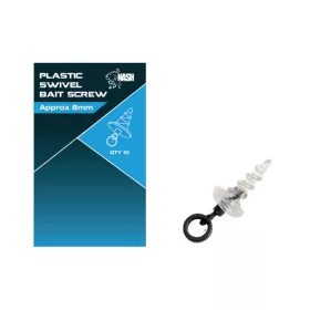 Nash Swivel Bait Screw 13mm Skrutky na nástrahy 10ks