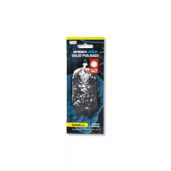 Nash Speedload Solid PVA Bags S Pomaly Rozpustné PVA Vrecúško 20ks