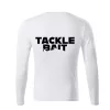 TackleBait Logo Tričko s dlhým rukávom Biele M
