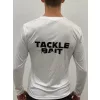 TackleBait Logo Tričko s dlhým rukávom Biele M