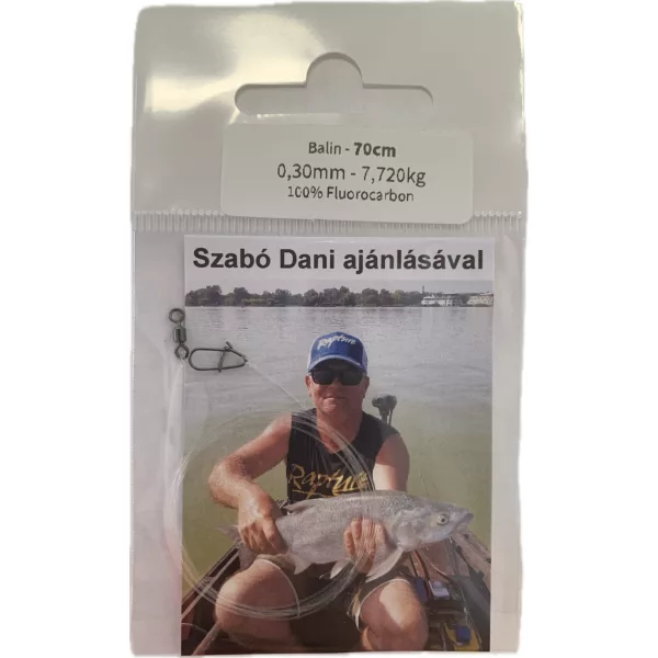 Dani Fluorocarbonový náväzec Boleň 0,30mm 7,720kg 70cm