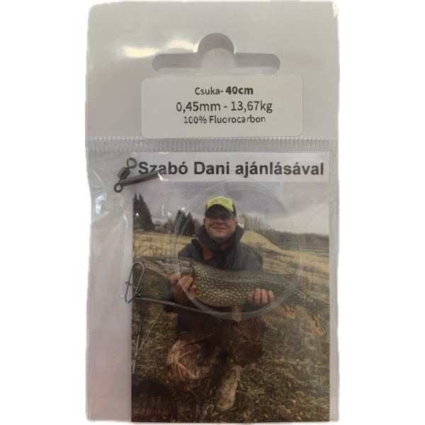 Dani Fluorocarbonový náväzec Šťuka 0,45mm 13,670kg 40cm