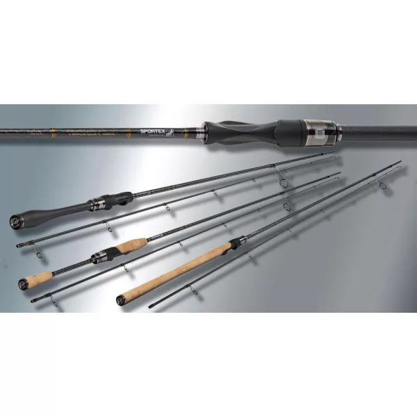 Sportex Tiboron Extend Spin Carbon 2,40m 80gr 2-dielny prívlačový prút