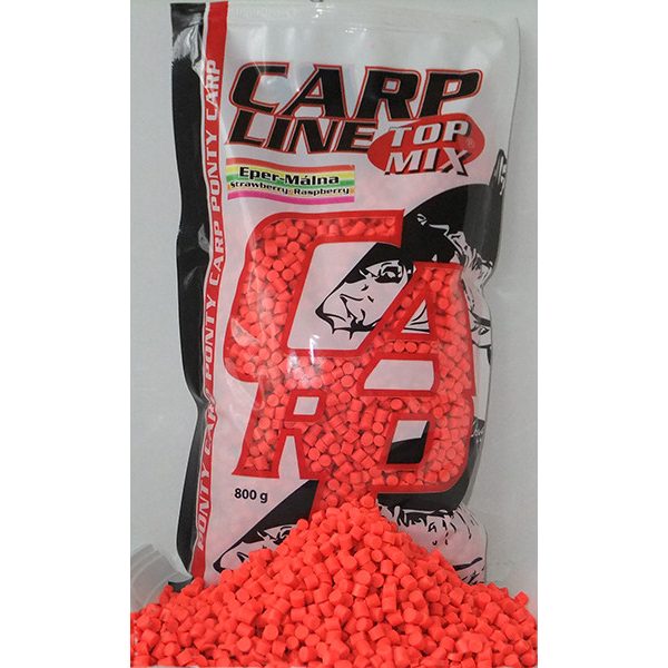 Top Mix Carp Line Jahoda-Malina Fluoro kŕmna peleta 800gr