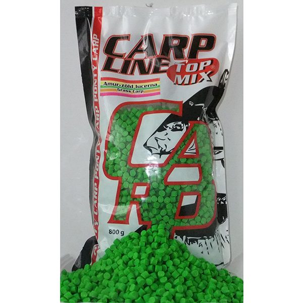 Top Mix Carp Line Zelená Lucerna Fluoro kŕmna peleta 800gr