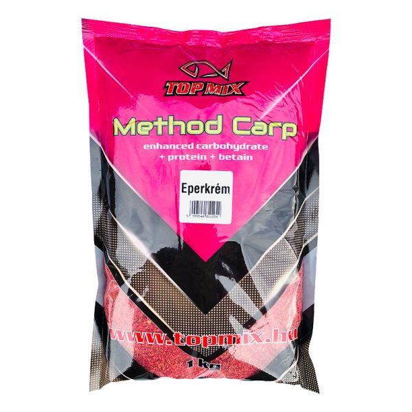 TOP MIX Method Carp Jahodový Krém Krmivo 1000g