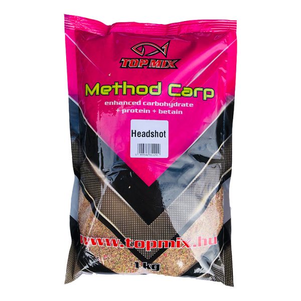 Top Mix Method Carp Headshot Kŕmna zmes Modrý syr – Mušľa 1kg