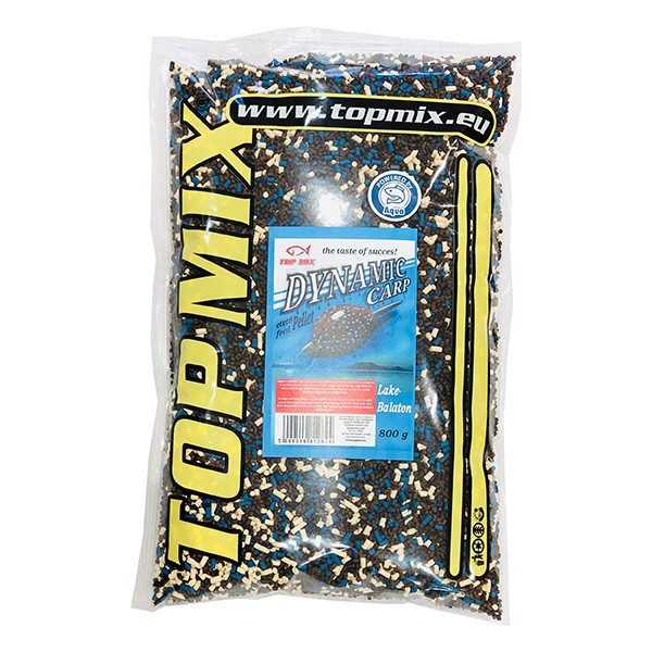 Top Mix Lake Balaton Cesnak Mandľa Dynamic Carp Kŕmny pelet 800gr