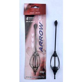 Top Mix 65gr Štyri-rebrový Arrow Method Feeder Košík