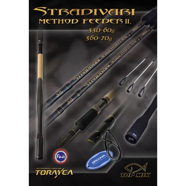 Top Mix Stradivari Method Feeder II 330 3,30m 60gr 3+3 dielny Feeder Prút