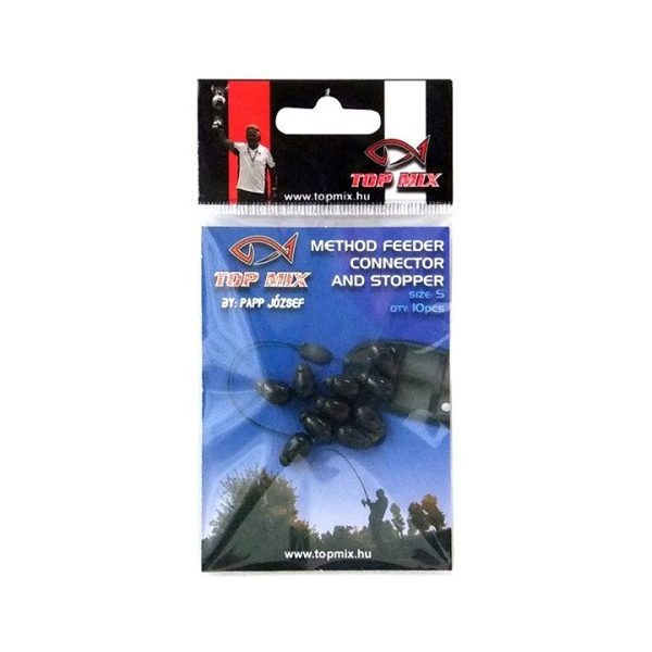 Top Mix Method Feeder Vojenská zelená S Rýchlokonektor 10ks