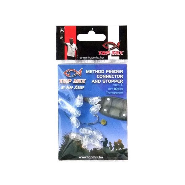 Top Mix Method Feeder Fluo Priehľadná L Rýchlokonektor 10ks