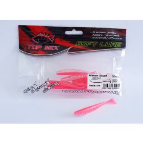   Top Mix Shiner Shad Pink Pearl 7,6cm Plastová nástraha 10ks