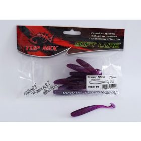   Top Mix Shiner Shad Purple Red 7,6cm Plastová nástraha 10ks