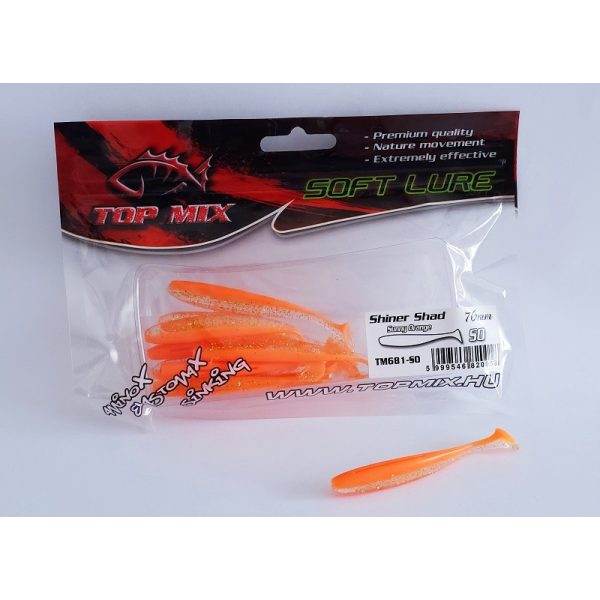 Top Mix Shiner Shad Sunny Orange 7,6cm Plastová nástraha 10ks
