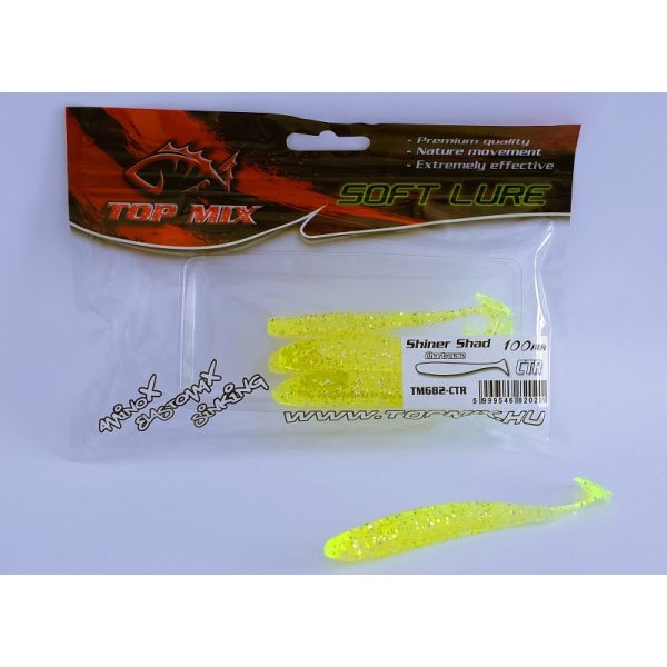 Top Mix Shiner Shad Chartreuse 10,0cm Plastová nástraha 6ks