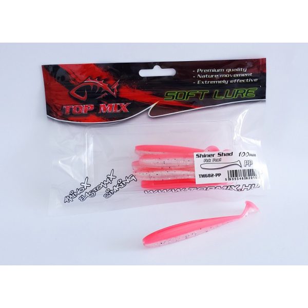 Top Mix Shiner Shad Pink Pearl 10,0cm Plastová nástraha 6ks