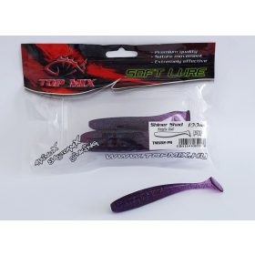   Top Mix Shiner Shad Purple Red 10,0cm Plastová nástraha 6ks