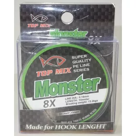 Top Mix X8 Monster 0,18mm 10m Pletená nadväzcová šnúra