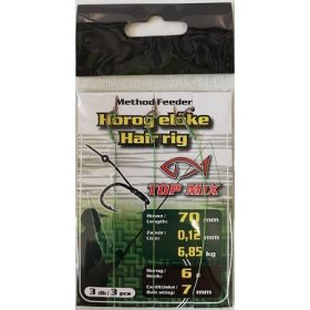   Top Mix Očkový, s protihrotom, pletený predviazaný háčik, veľkosť 6, s nástrahovým tŕňom 3ks