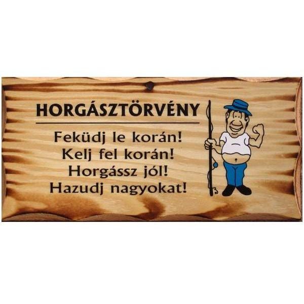 Drevená tabuľa Rybársky Zákon