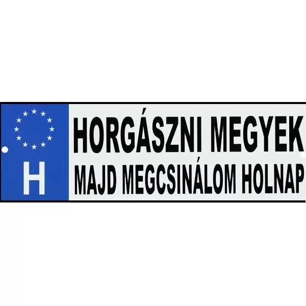 Žartovná ŠPZ Idem na ryby