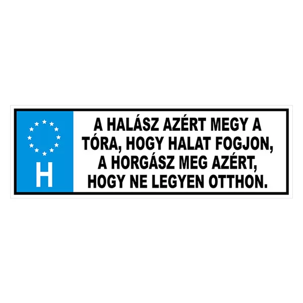 Vtipná ŠPZ Rybár preto ide