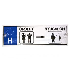 Žartovná poznávacia značka Šialenstvo...