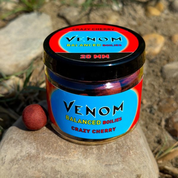 Feedermánia Venom Balanced Boilies Crazy Cherry 20mm Potápavá nástraha na háčik