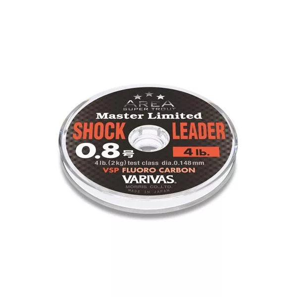 Varivas ShockLeader Fluorocarbon Trout Area VSP 30m 0,165mm 5lb Fluorocarbonový Nadväzec