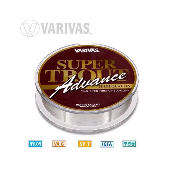 Varivas Super Trout Advance Nylon 100m 0,148mm 4lb Monofilná hlavná šnúra