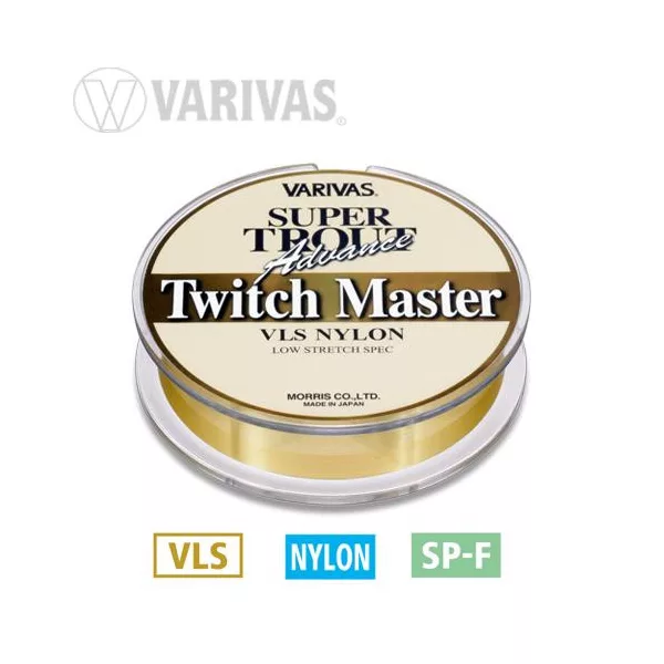 Varivas Super Trout Twitch Master 100m 0,128mm 3lb Gold Monofilný Kmeňový Vlasec