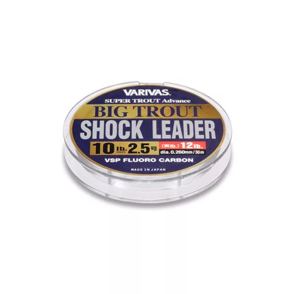 Varivas Big Trout ShockLeader Fluorocarbon VSP 30m 0,235mm 8lb Fluorocarbon Nadväzec