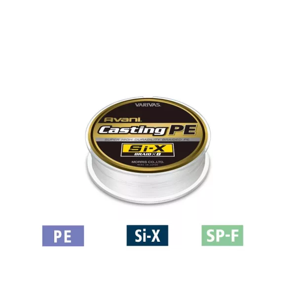 Varivas Avani Casting PE Si-X X8 400m #6 0,405mm 92lb Pletená Hlavná Šnúra