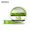 Varivas Max Power PE X8 150m #0,6 14,5lb 0,128mm Lime Green Fluo Pletený vlasec