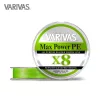 Varivas Max Power PE X8 150m #1,0 20,2lb 0,165mm Lime Green Fluo Pletená šnúra