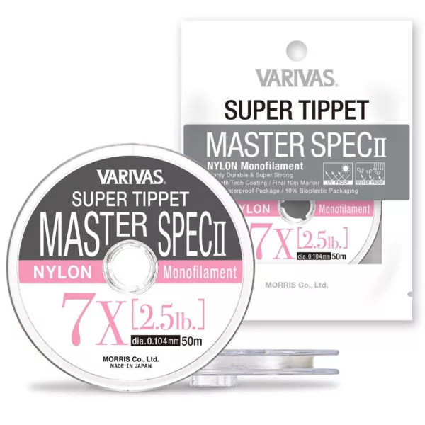 Varivas Super Tippet Master Spec ll Nylon 7X 50m 0,104mm 2,5lb Muškársky Nadväzec