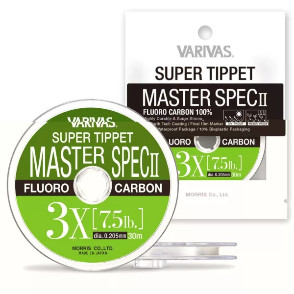 Varivas Super Tippet Master Spec ll Fluoro 8X 30m 0,090mm 1,7lb Muškársky náväzec